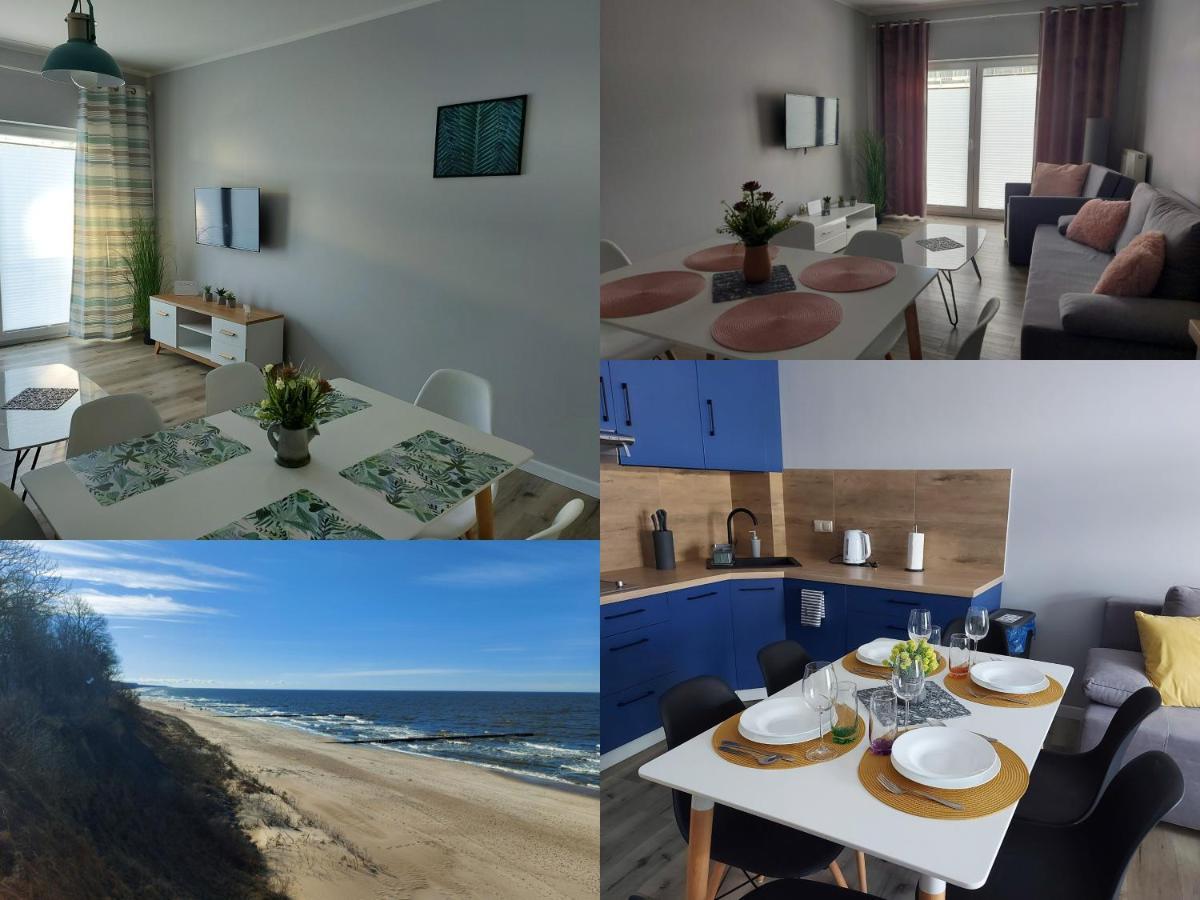Apartamenty Z Tarasami "Mietowy Spokoj 15" "Romantyczna Szarosc 16" "Niebieska Elegancja 17" Maksymalnie Dla 6 Osob Pobierowo Dış mekan fotoğraf